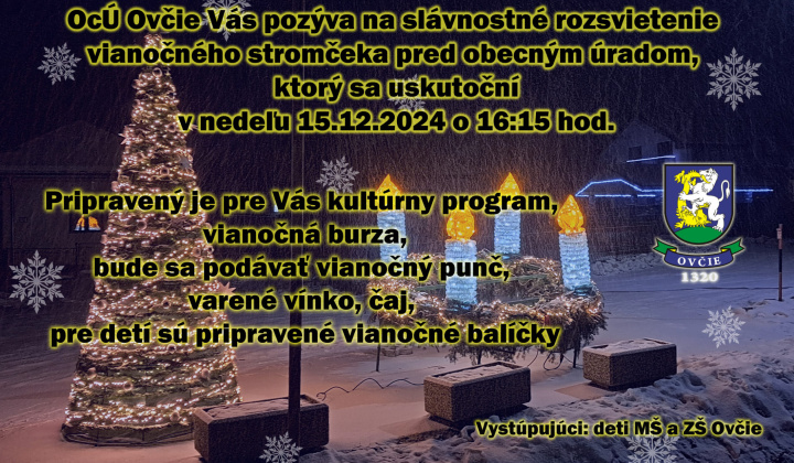 1. fotografia fotogalérie Rozsvietenie vianočného stromčeka 2024 - foto