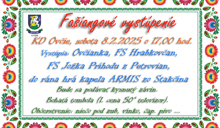 1. fotografia fotogalérie Fašiangové vystúpenie 2025 - foto