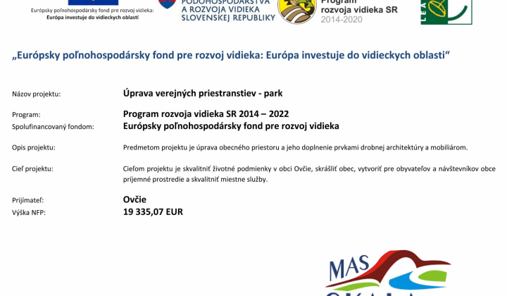 1. fotografia fotogalérie Úprava verejných priestranstiev – park - foto