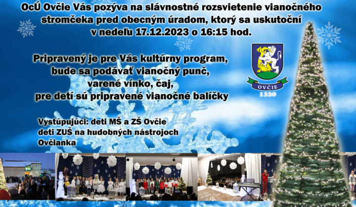 Fotka - Rozsvietenie vianočného stromčeka 2024