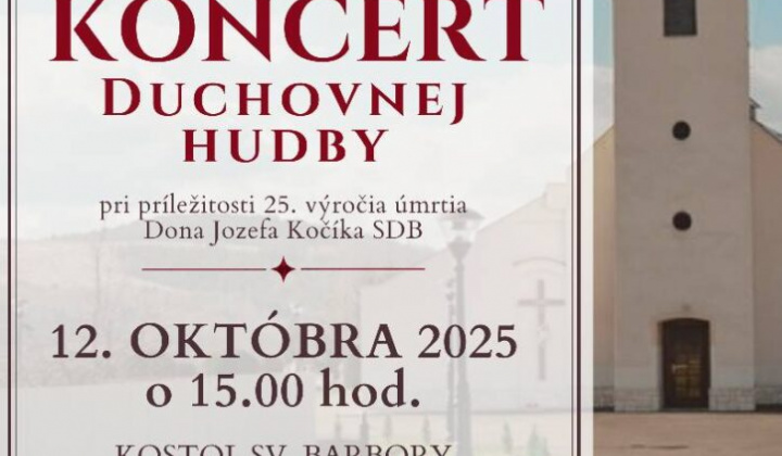 Fotka - Koncert duchovnej hudby 12.10.2025